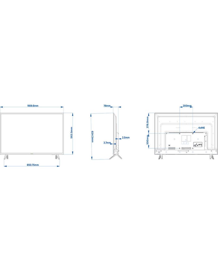 Smart TV Philips 43HFL5114/12 Full HD 43" LED