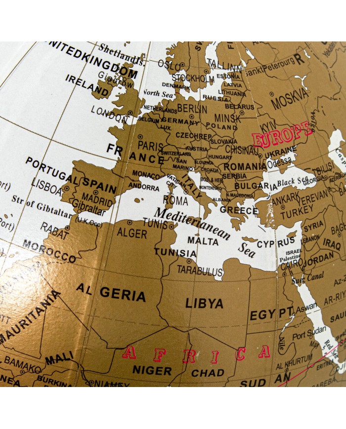 Mappamondo Alexandra House Living Dorato Metallo 16 x 25 x 16 cm