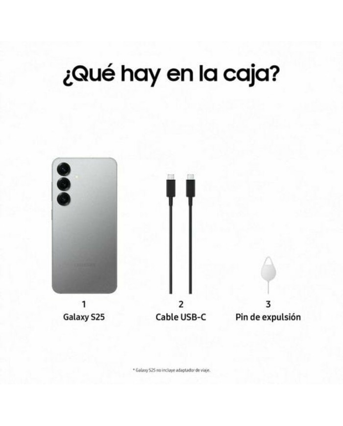 Smartphone Samsung SM-S931BZSGEUB 6,2" Qualcomm Snapdragon 8 Elite 12 GB RAM 256 GB Grigio Argentato Smartphone Samsung SM-S931BZSGEUB 6,2" Qualcomm Snapdragon 8 Elite 12 GB RAM 256 GB Grigio Argentato