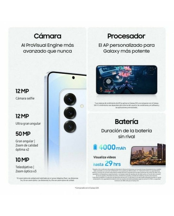 Smartphone Samsung SM-S931BZSGEUB 6,2" Qualcomm Snapdragon 8 Elite 12 GB RAM 256 GB Grigio Argentato Smartphone Samsung SM-S931BZSGEUB 6,2" Qualcomm Snapdragon 8 Elite 12 GB RAM 256 GB Grigio Argentato