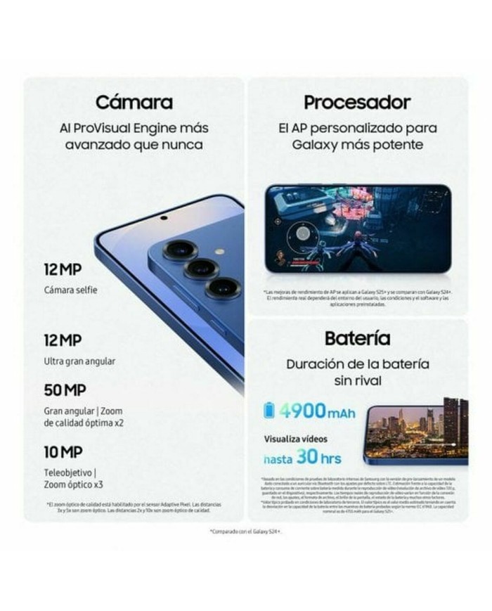 Tablet Samsung SM-S936BZSDE 6,7" Qualcomm Snapdragon 8 Elite 12 GB RAM 256 GB Azzurro Grigio Tablet Samsung SM-S936BZSDE 6,7" Qualcomm Snapdragon 8 Elite 12 GB RAM 256 GB Azzurro Grigio