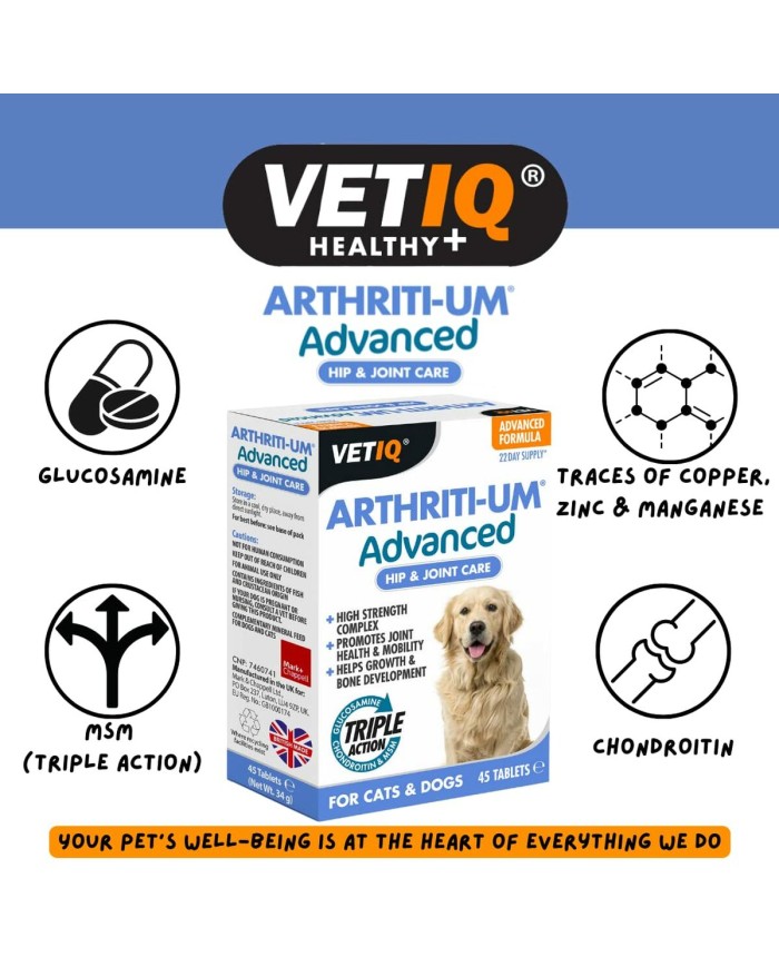Integratori e vitamine Mark & Chappell VETIQ ARTHRITI-UM ADVANCED