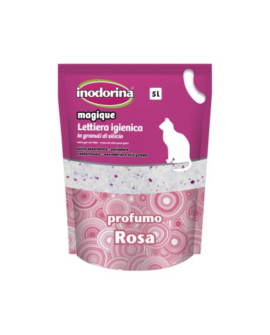 Sabbia per Gatti Inodorina MAGIQUE ROSE Rose 5 L Sabbia per Gatti Inodorina MAGIQUE ROSE Rose 5 L