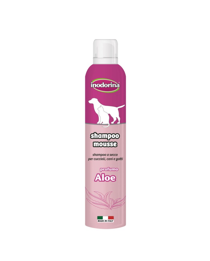 Shampoo per animali domestici Inodorina 300 ml Schiuma Aloe Vera