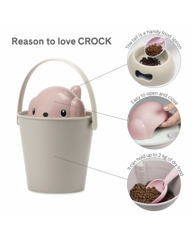 Contenitore per alimenti per animali domestici United Pets Rosa 2 Kg Contenitore per alimenti per animali domestici United Pets Rosa 2 Kg