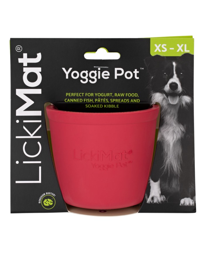 Ciotola per cani Lickimat Rosa Gomma