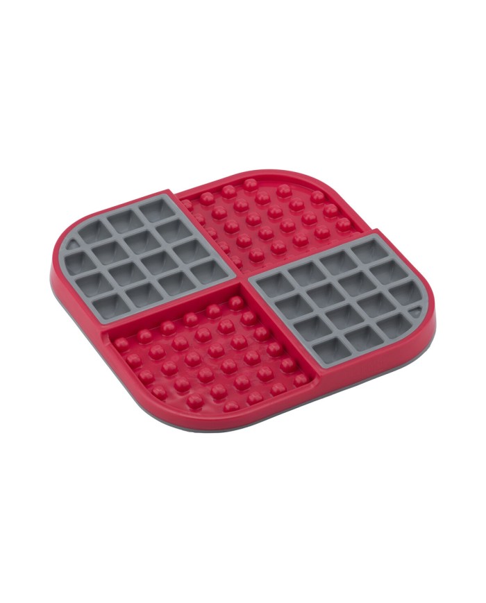 Ciotola per cani Lickimat polipropilene TPR Rosso