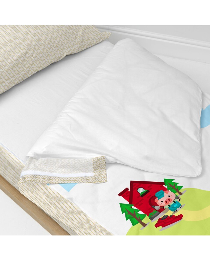 Copripiumino senza Imbottitura HappyFriday Multicolore 90 x 200 cm 2 Pezzi