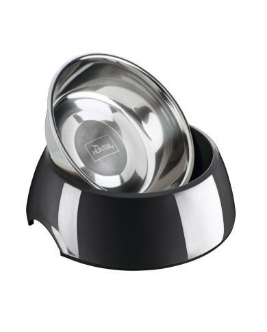 Ciotola per cani Hunter Nero 1,4 L Acciaio inossidabile Ciotola per cani Hunter Nero 1,4 L Acciaio inossidabile