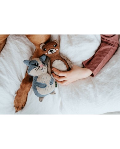 Peluche per cani Hunter Marrone 100 % Riciclato Orso