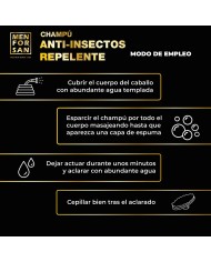 Shampoo per Cavalli Menforsan herbal 1 L Repellente per insetti