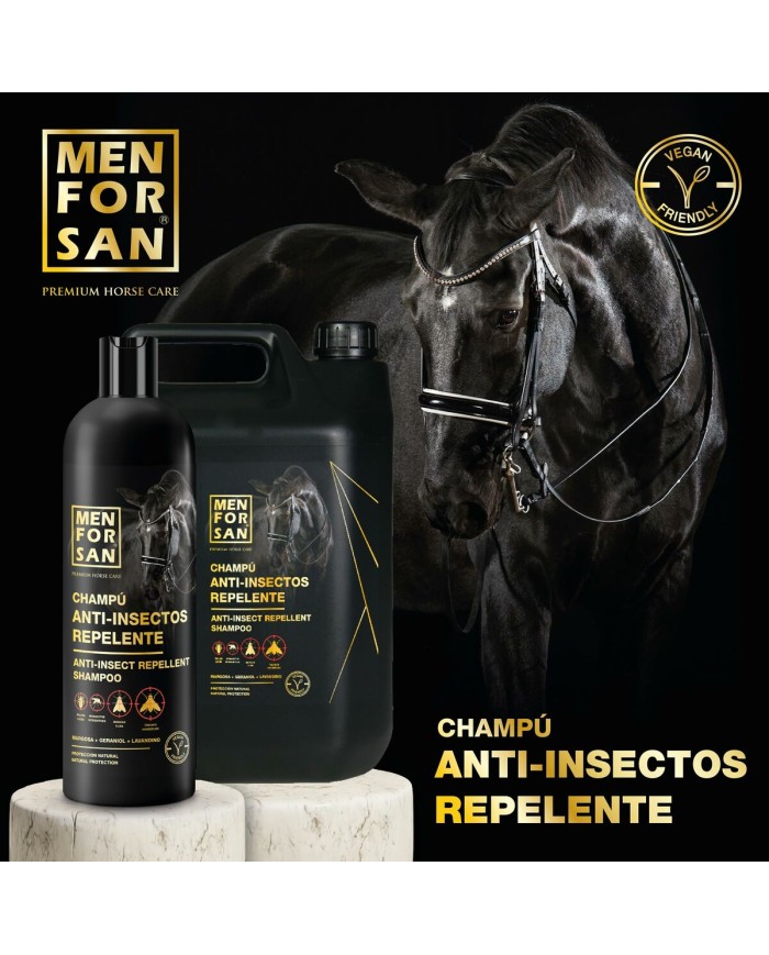 Shampoo per Cavalli Menforsan herbal 1 L Repellente per insetti