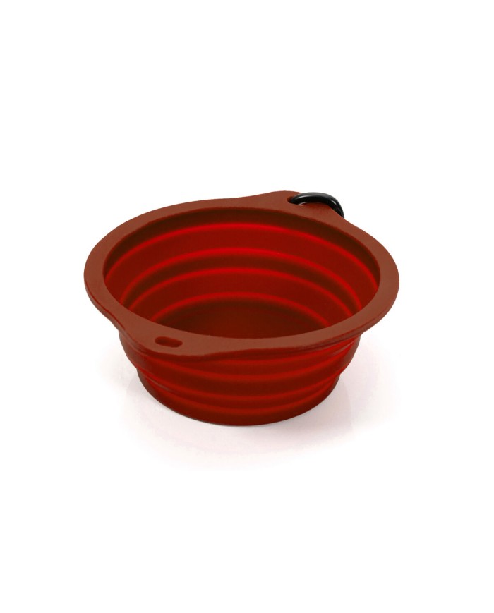 Ciotola Pieghevole per Animali Domestici Gloria Rosso Silicone Alluminio 550 ml Ciotola Pieghevole per Animali Domestici Gloria Rosso Silicone Alluminio 550 ml