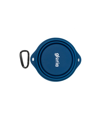 Ciotola Pieghevole per Animali Domestici Gloria Azzurro Silicone Alluminio 550 ml Ciotola Pieghevole per Animali Domestici Gloria Azzurro Silicone Alluminio 550 ml