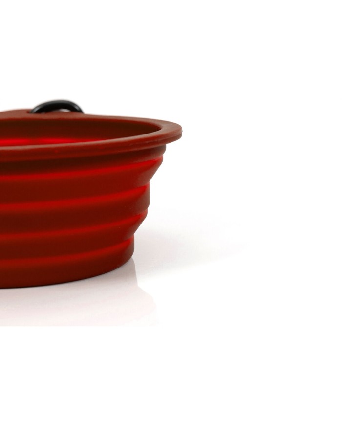 Ciotola Pieghevole per Animali Domestici Gloria Rosso Silicone Alluminio 550 ml Ciotola Pieghevole per Animali Domestici Gloria Rosso Silicone Alluminio 550 ml