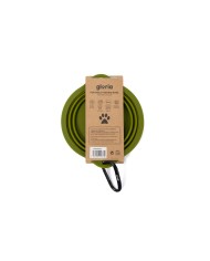 Ciotola Pieghevole per Animali Domestici Gloria Verde Silicone Alluminio 550 ml Ciotola Pieghevole per Animali Domestici Gloria Verde Silicone Alluminio 550 ml