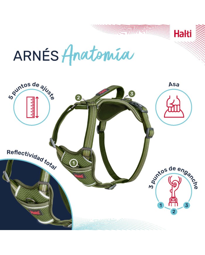 Imbracatura per Cani Company of Animals Verde M 35-55 cm Imbracatura per Cani Company of Animals Verde M 35-55 cm