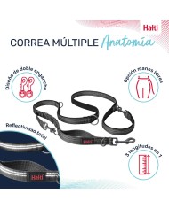 Guinzaglio per Cani Company of Animals Grigio L