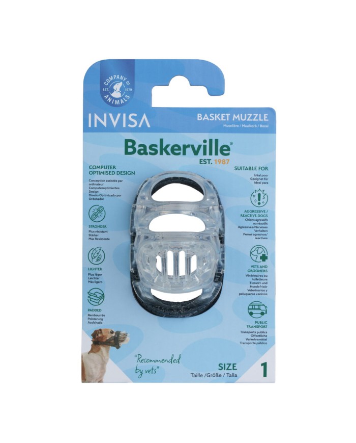 Museruola Company of Animals Trasparente Taglia 1