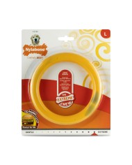 Giocattolo da mordere per cani Nylabone Ring Giallo Sandwich, Hamburger L Giocattolo da mordere per cani Nylabone Ring Giallo Sandwich, Hamburger L