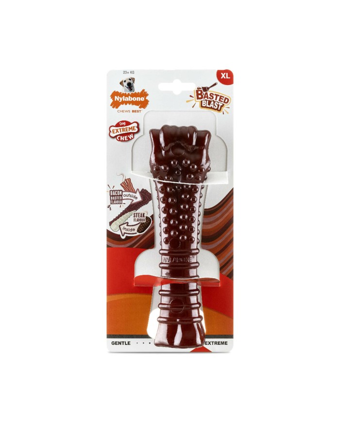 Osso Nylabone Marrone Bacon XL Osso Nylabone Marrone Bacon XL