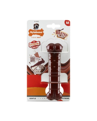 Osso Nylabone Marrone Bacon M Osso Nylabone Marrone Bacon M