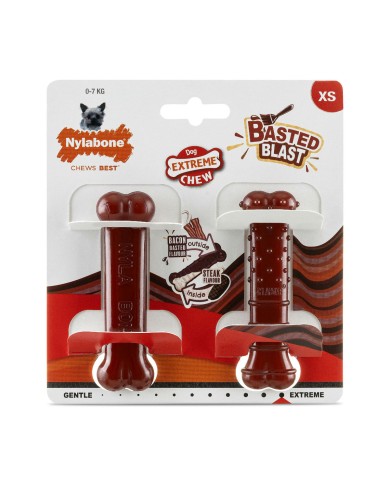 Osso Nylabone Marrone Bacon XS 2 Unità Osso Nylabone Marrone Bacon XS 2 Unità