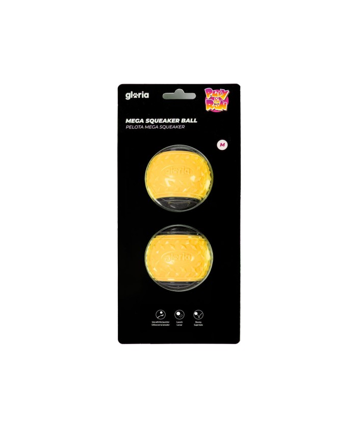 Palla per Animali Domestici Gloria PLAY AND RUN Giallo TPR M 6,35 cm 2 Unità Palla per Animali Domestici Gloria PLAY AND RUN Giallo TPR M 6,35 cm 2 Unità
