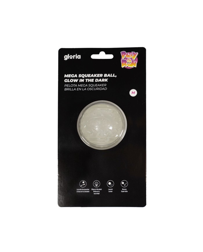 Palla per Animali Domestici Gloria PLAY AND RUN Giallo TPR 6,35 cm