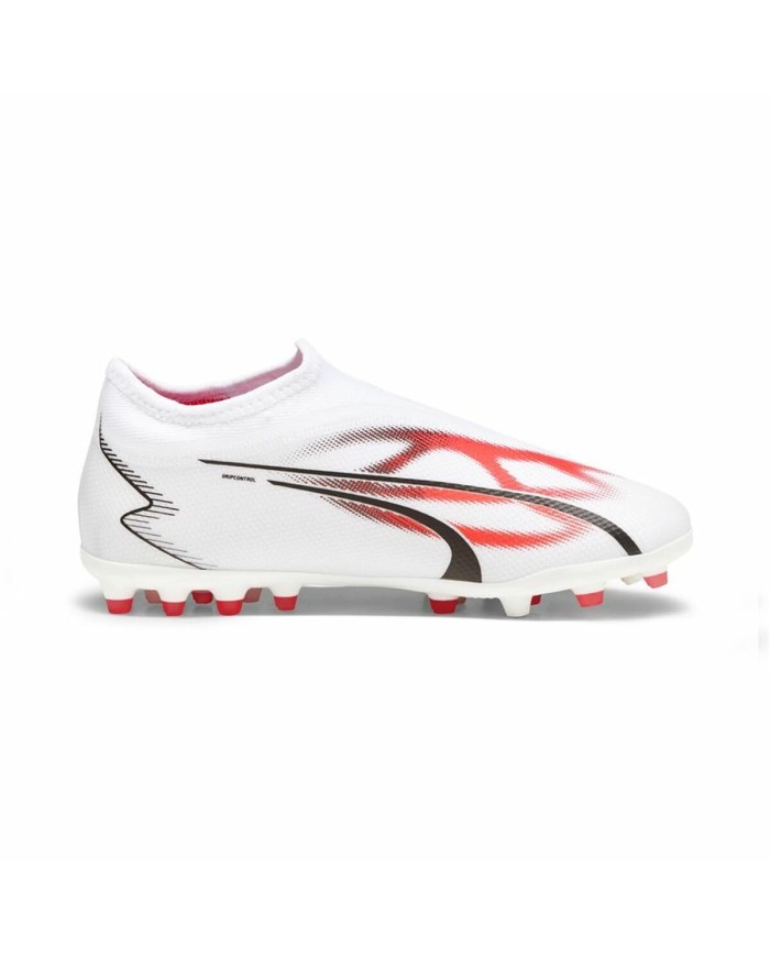 Scarpe da Calcio per Bambini Puma Ultra Match Ll MG Bianco