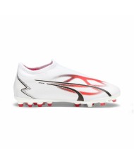 Scarpe da Calcio per Bambini Puma Ultra Match Ll MG Bianco