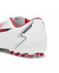 Scarpe da Calcio per Adulti Puma Ultra Play MG Bianco Rosso