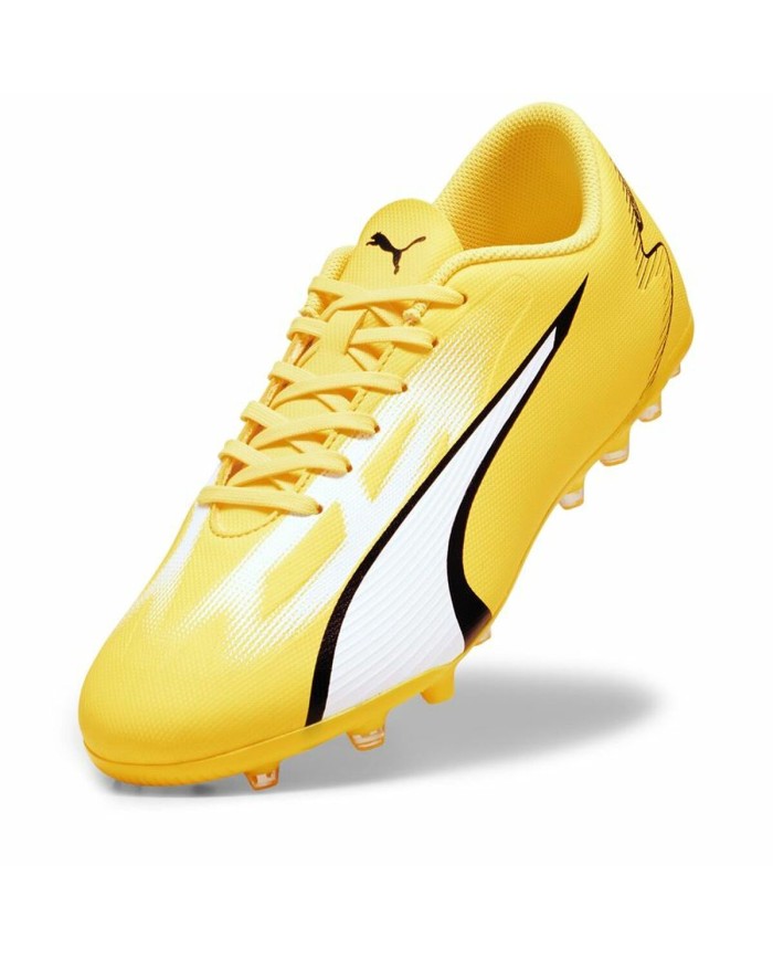 Scarpe da Calcio per Adulti Puma Ultra Play MG Giallo