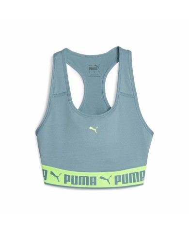 Reggiseno Sportivo Puma Mid Impact Puma Stro Azzurro Reggiseno Sportivo Puma Mid Impact Puma Stro Azzurro