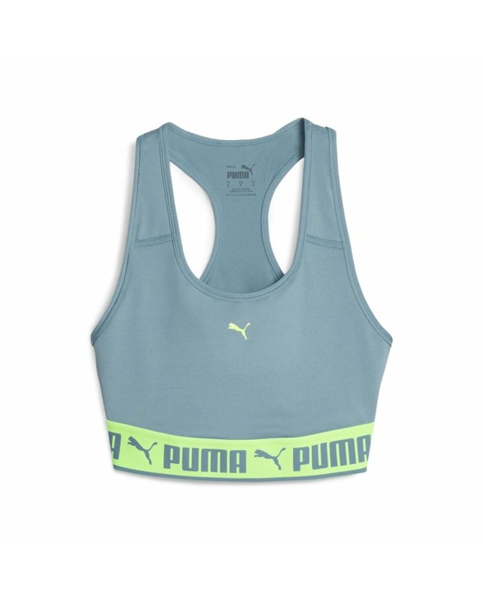 Reggiseno Sportivo Puma Mid Impact Puma Stro Azzurro