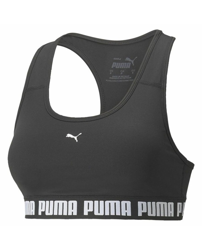 Reggiseno Sportivo Puma Mid Impact Puma Stro Nero Reggiseno Sportivo Puma Mid Impact Puma Stro Nero