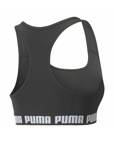 Reggiseno Sportivo Puma Mid Impact Puma Stro Nero