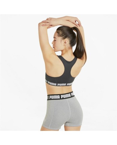 Reggiseno Sportivo Puma Mid Impact Puma Stro Nero