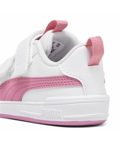 Scarpe Sportive per Bambini Puma Multiflex Sl V Bianco Rosa