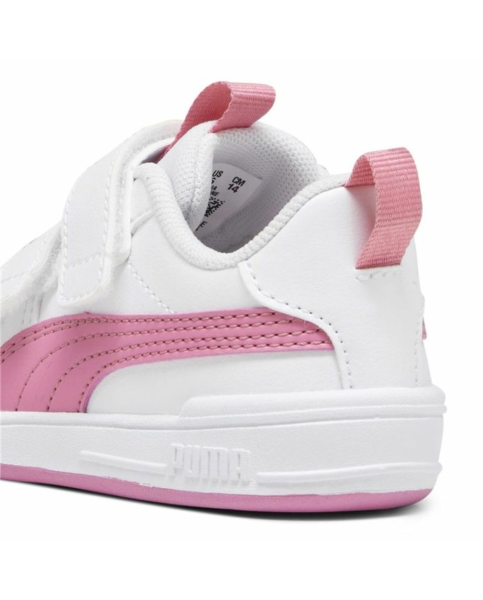 Scarpe Sportive per Bambini Puma Multiflex Sl V Bianco Rosa