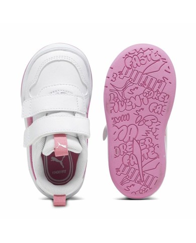 Scarpe Sportive per Bambini Puma Multiflex Sl V Bianco Rosa