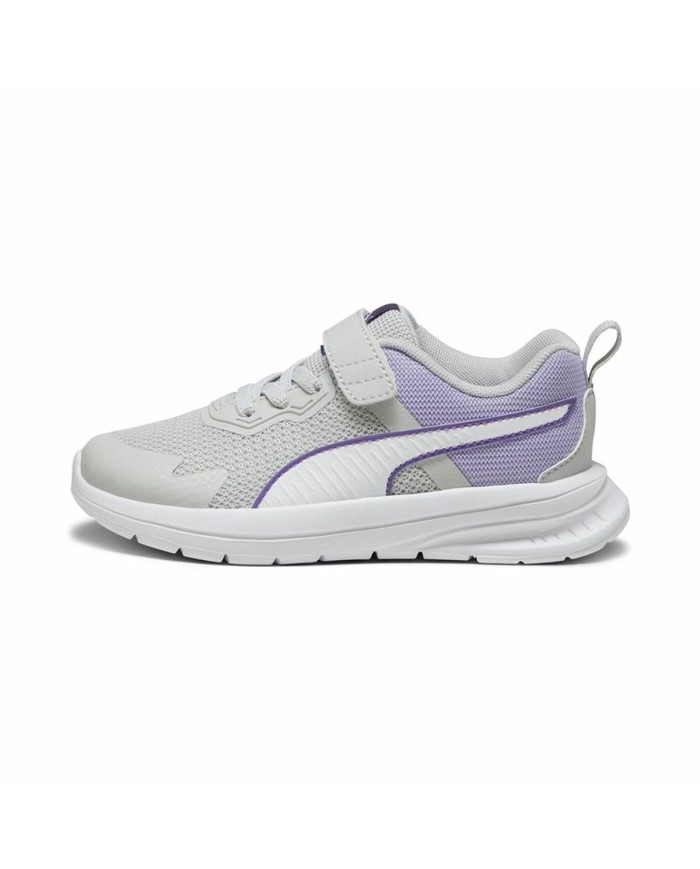 Scarpe Sportive per Bambini Puma Evolve Run Mesh Grigio chiaro Scarpe Sportive per Bambini Puma Evolve Run Mesh Grigio chiaro