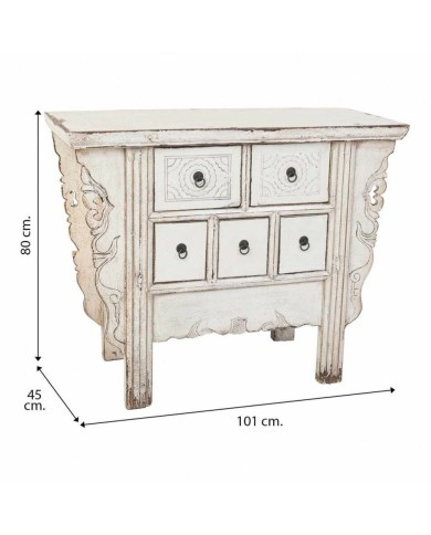 Ingresso Alexandra House Living Bianco 45 x 80 x 101 cm Ingresso Alexandra House Living Bianco 45 x 80 x 101 cm