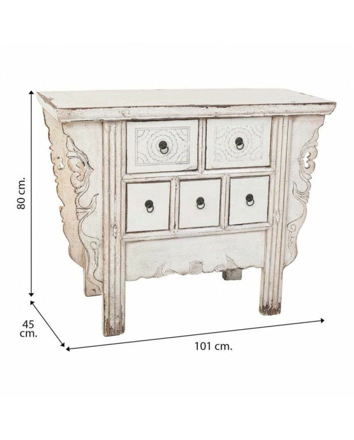 Ingresso Alexandra House Living Bianco 45 x 80 x 101 cm