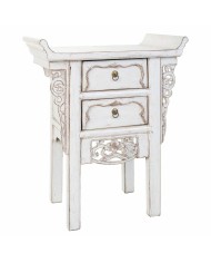 Tavolino da Caffè Alexandra House Living Naturale Bambù Corda Ferro 38 x 37 x 49 cm 1 Mensole