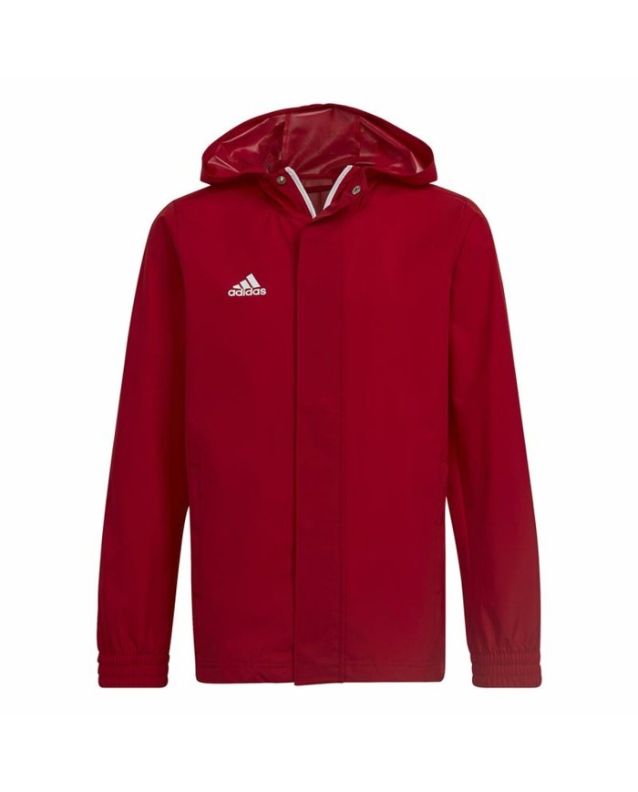 Giacca Sportiva da Bambini Adidas Entrada 22 Rosso Giacca Sportiva da Bambini Adidas Entrada 22 Rosso