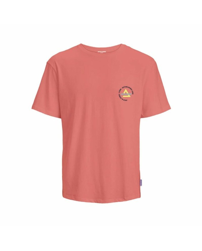 Maglia a Maniche Corte per Bambini Jack & Jones Jcofast Print Tee Ss Arancio Maglia a Maniche Corte per Bambini Jack & Jones Jcofast Print Tee Ss Arancio