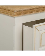 Comodino Alexandra House Living Bianco Naturale 33 x 53 x 37 cm Comodino Alexandra House Living Bianco Naturale 33 x 53 x 37 cm