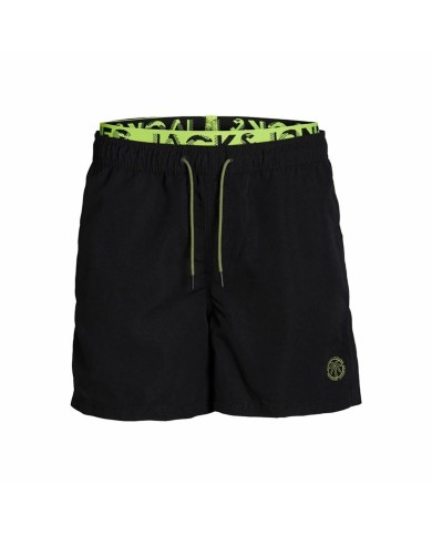 Costume da Bagno per Bambini Jack & Jones Jjswim Db Wb Neon Nero Costume da Bagno per Bambini Jack & Jones Jjswim Db Wb Neon Nero
