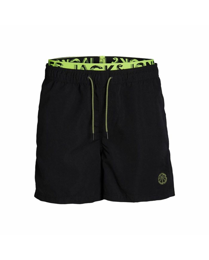 Costume da Bagno per Bambini Jack & Jones Jjswim Db Wb Neon Nero